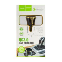 Автомобильное зарядное устройство с 2 USB HOCO Z31,QC3.0, 3.4A, black
