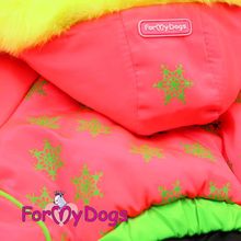 Зимний комбинезон для собак ForMyDogs девочек розовый FW299-2015 AF