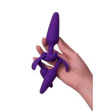 Набор из 3 фиолетовых анальных втулок A-toys Фиолетовый