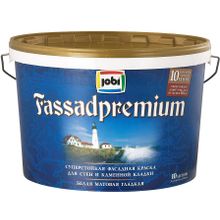 Jobi Fassadpremium 10 л белая неморозостойкая