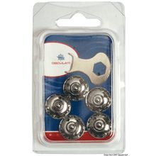 Osculati Blister 5 maschi Loxx a ghiera inox, 10.444.51