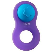 Fun Factory Фиолетовое эрекционное кольцо 8ight со съёмным стимулятором клитора