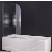 Штора на ванну Parly F04(130*75), прозрачное стекло 5 мм