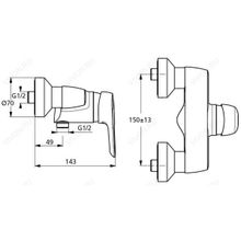 Ideal Standard Смеситель CeraMix Blue B9493AA