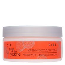 CIEL Крем-мусс для тела Маракуйя и розовый персик Joy for Skin | СиЭль