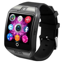 Оригинальные Часы Smart Watch Q18. Черный ремень, черный корпус