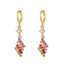 Серьги с позолотой, Swarovski Crystal Shik (арт. 75841-89)