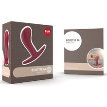 Бордовый анальный стимулятор BOOTIE M - 9,3 см. бордовый