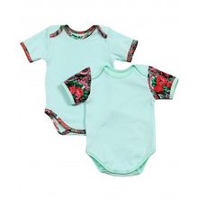 Kiddy bird с коротким рукавом Ретро зеленый