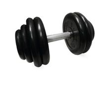 Гантель неразборная черная MB Barbell 28.5 кг, 30 мм