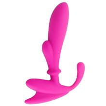 Розовый массажер простаты Anal Pleasure Beginers Prostate Stimulator - 14 см. (241221)