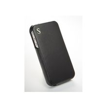 SGP кожаный чехол для iPhone 4 illuzion чёрный SGP06827