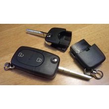Корпус выкидного ключа для Ауди, 2 кнопки (kau012)