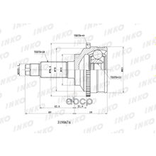 Шрус Внешний 28 22 Abs 44 INKO арт. 319067A