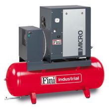 Винтовой компрессор FINI MICRO 5.5-10-500 ES на ресивере с осушителем