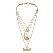 Многослойное колье "Окрыленное сердце" (арт. 81142-4)