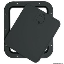 Osculati Black inspection hatch removable lid 305 x 355mm, 20.302.23