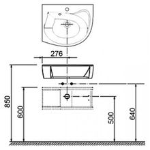 Тумба с раковиной Ravak Rosa береза белая L