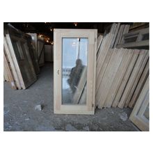  Деревянные окна с однокамерным стеклопакетом из клееного бруса 12-06