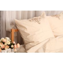 КПБ ЛЁН - Тюльпан с вышивкой | 2 спальный