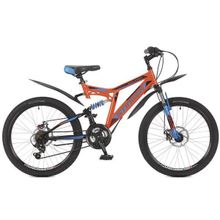 Велосипед Stinger Highlander 100D 24 (2017) 16,5" оранжевый 24SFD.HILAND1D.16OR7