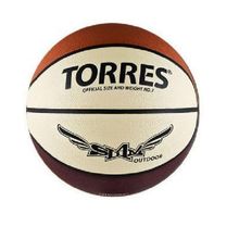 Мяч баскетбольный Torres Slam р 5 любительский, резина, клееный