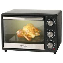 Электропечь SCARLETT SC-EO93O21, 1400 Вт, объем 20 л, механическое управление, гриль, таймер, черная