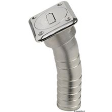 Osculati Square Waste deck filler short version 38 mm, 20.454.06