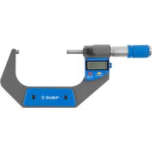 Микрометр ЗУБР "ЭКСПЕРТ" гладкий цифровой, МКЦ 100, диапазон 75-100мм, шаг измерения 0,001мм