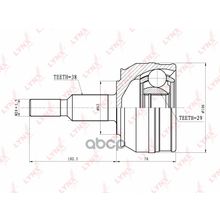 Шрус Наружный | Перед Прав Лев | LYNXauto арт. CO8006