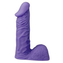 Dream Toys Фиолетовый стимулятор-фаллос XSKIN 6 PVC DONG - 15 см.