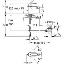 Смеситель Grohe BauEdge для биде, 23331000