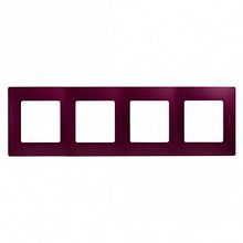 Рамка 4 поста ETIKA, сливовый |  код. 672564 |  Legrand