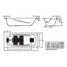 Стальная ванна BLB Anatomica B75L