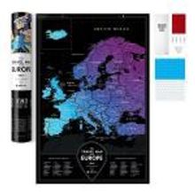 1DEA.me Карта travel map black europe арт. 4820191130708