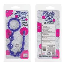 California Exotic Novelties Фиолетовая силиконовая цепочка Booty Call X-10 Beads