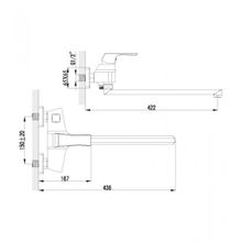 Смеситель Lemark Unit LM4517C для ванны