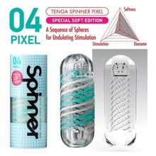 Tenga Мастурбатор SPINNER Pixel Special Soft Edition (бирюзовый)