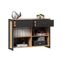 Алмаз. Любимый дом Техно Тумба комбинированная 1200 (Дуб золотой Чёрный)