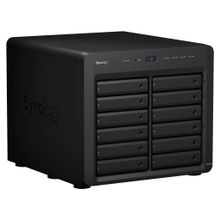 synology ds3617xs qc2,2ghzcpu 2x8gb(up to 48) raid0,1,10,5,6 up to 12hot plug hdds sata(3,5 or 2,5) (up to 36 with 2xdx1215) 2xusb3.0 4gigeth(2x10gb opt) iscsi 2xipcam(up to 75) 1xps  (ds3617xs)