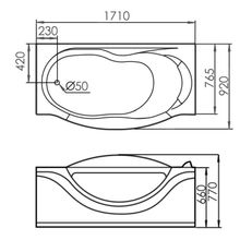 Акриловая ванна Gemy G9072 C L