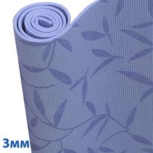 Коврик для йоги 173*61*0.3 см HKEM113-B1 (синий с рисунком)