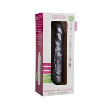 Shots Media BV Чёрный вибратор Realistic Skin Vibrator Big - 22 см.