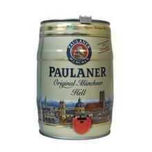 Пиво Пауланер Оригинальное Мюнхенское, 5.000 л., 4.9%, лагер, светлое, железная бочка, 2