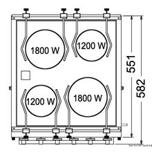 Osculati Электроплита с духовкой TECHIMPEX Horizon, 50.390.04