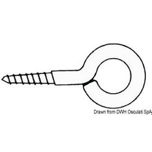 Osculati SS eye screws 45 x 4.5 mm Blister packaging 4 pcs, 09.033.04