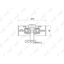 Ролик Обводной Приводного Ремня Vw Bora 1.4-1.6 00-05   Golf Iv 1.4-1.6 97-05 LYNXauto арт. PB7028