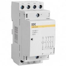 Модульный контактор  КМ63-40 4P 63А 400 230 AC DC | код.  MKK20-63-40 |  IEK