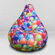 MyPuff кресло мешок Груша Воздушные шары, размер Компакт, принтованный хлопок: bm_359