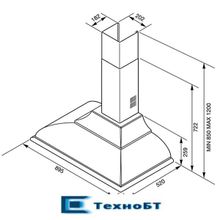 Каминная вытяжка Smeg KC19AOE